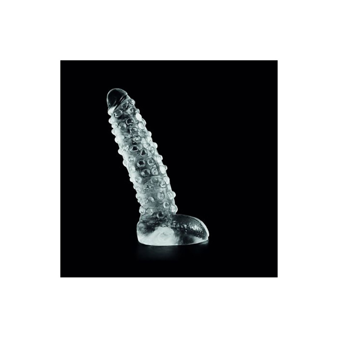 DILDO TRASPARENTE DARK CRYSTAL CLEAR CON...