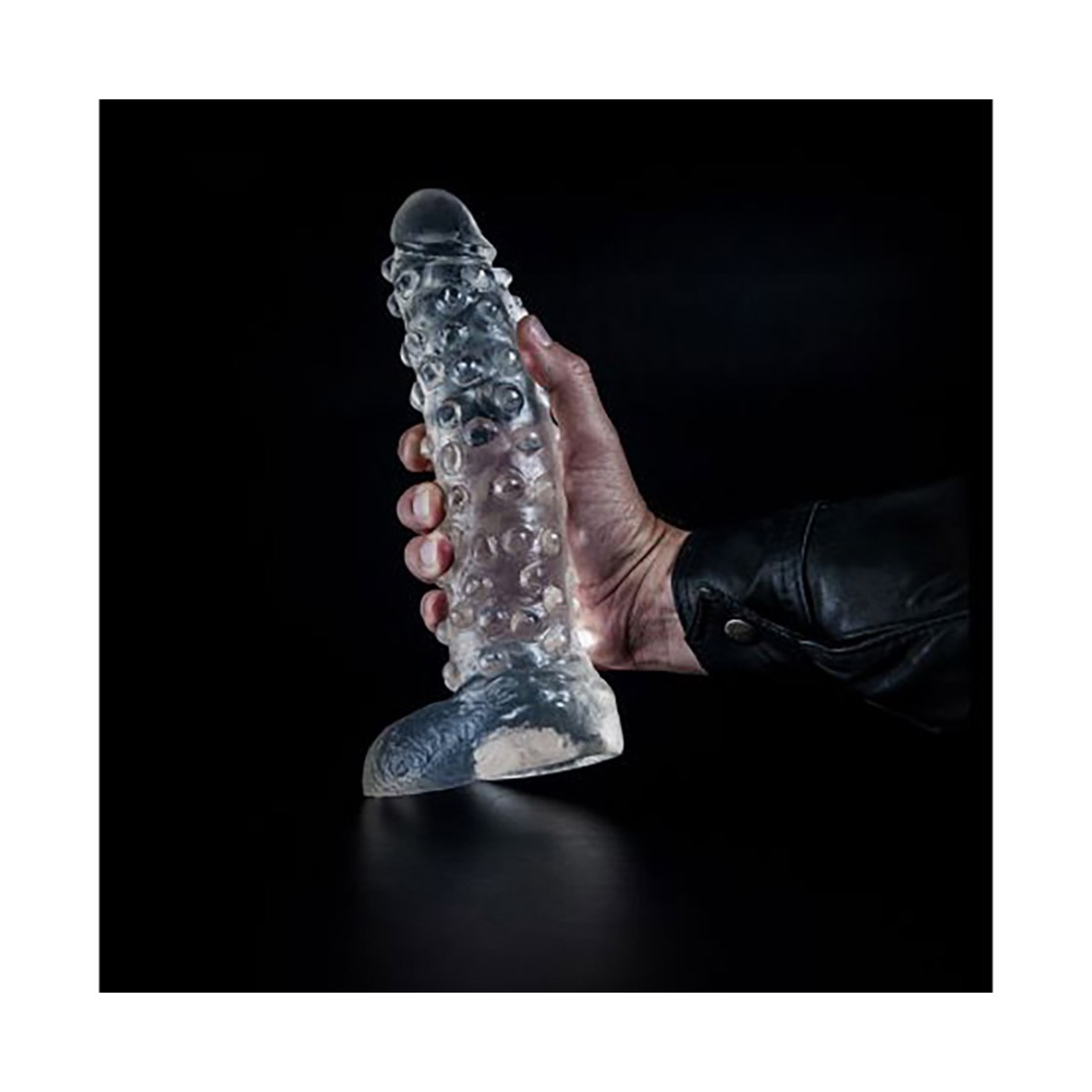 DILDO TRASPARENTE DARK CRYSTAL CLEAR CON...