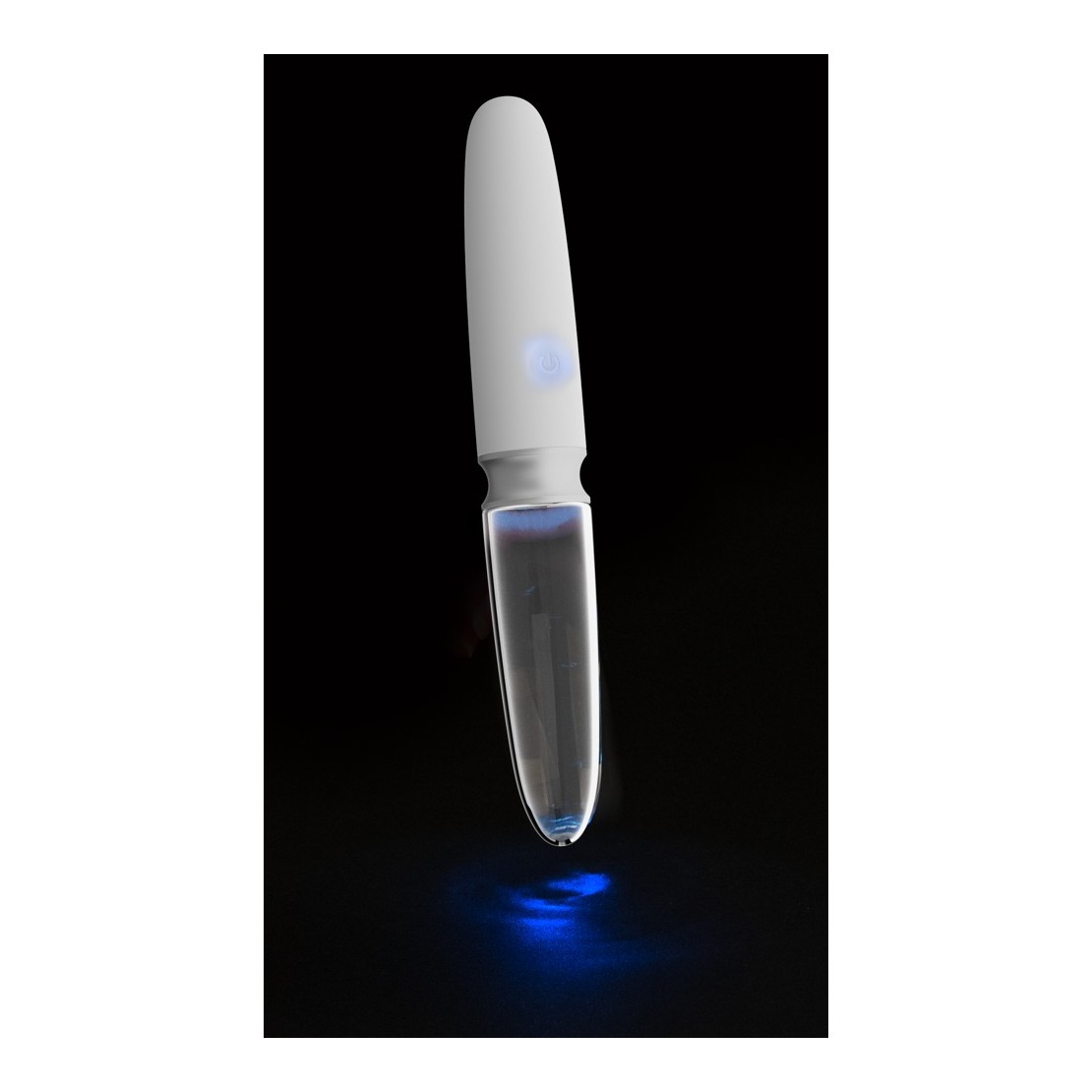 VIBRATORE SEX TOY IN VETRO E SILICONE...