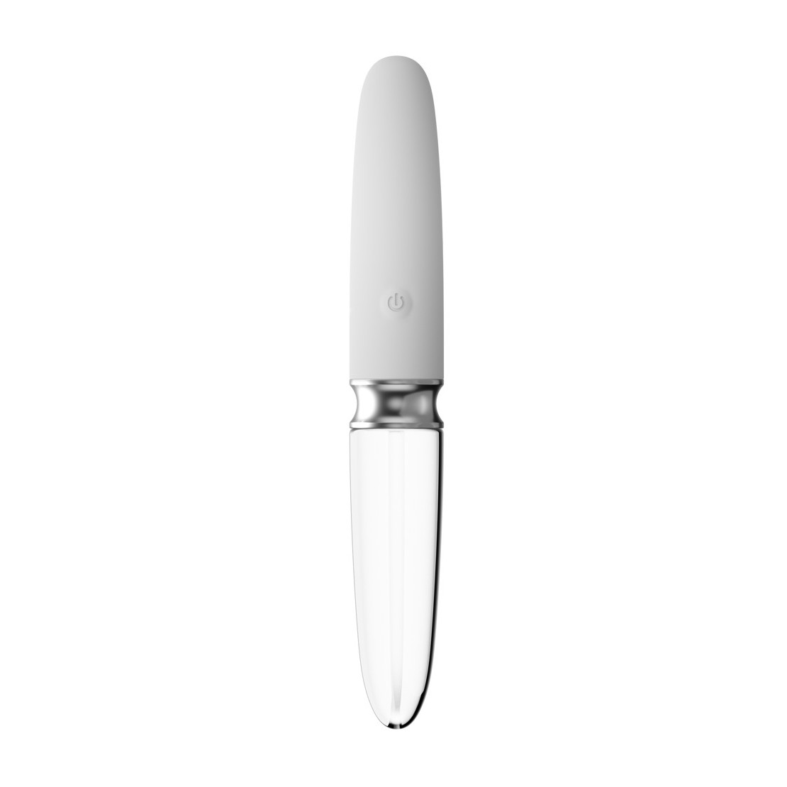 VIBRATORE SEX TOY IN VETRO E SILICONE...
