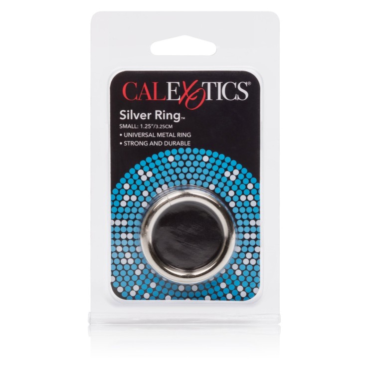 SILVER RING ANELLO PER PENE IN ACCIAIO VARIE MISURE...