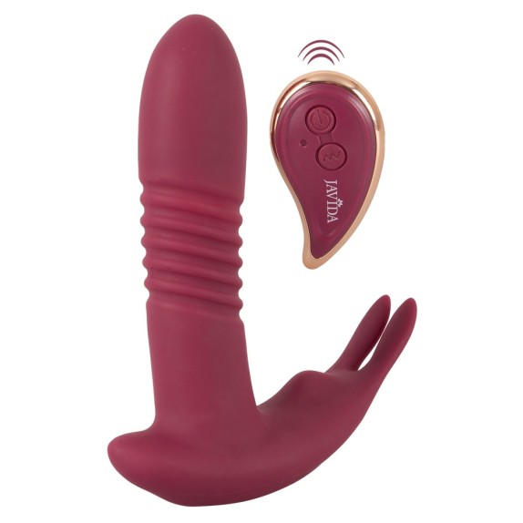 copy of VIBRATORE A SPINTA CON STIMOLATORE CLITORIDE E TELECOMANDO JAVIDA