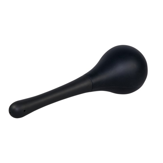DOCCIA ANALE INTIMA A TRE FORI NERA IN SILICONE