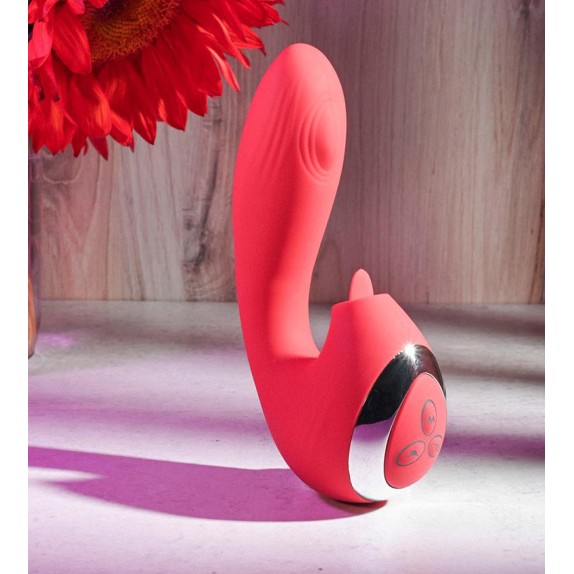 SEX TOY VIBRANTE PIU' PULSAZIONE PUNTO G E LINGUETTA PER IL CLITO