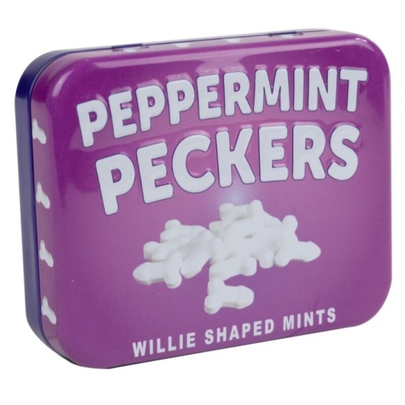 CARAMELLE ALLA MENTA FORMA DI PENE PEPERMINT PECKERS WILLIE