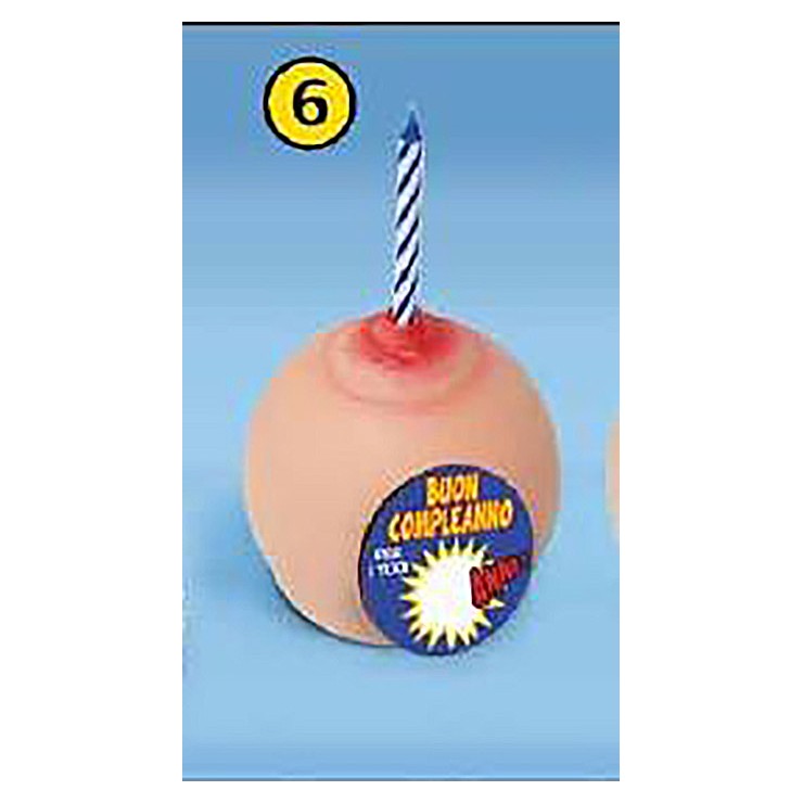 CANDELA CON TETTA BUON COMPLEANNO