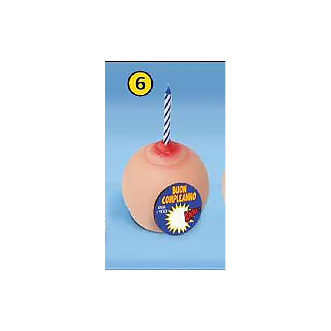 CANDELA CON TETTA BUON COMPLEANNO