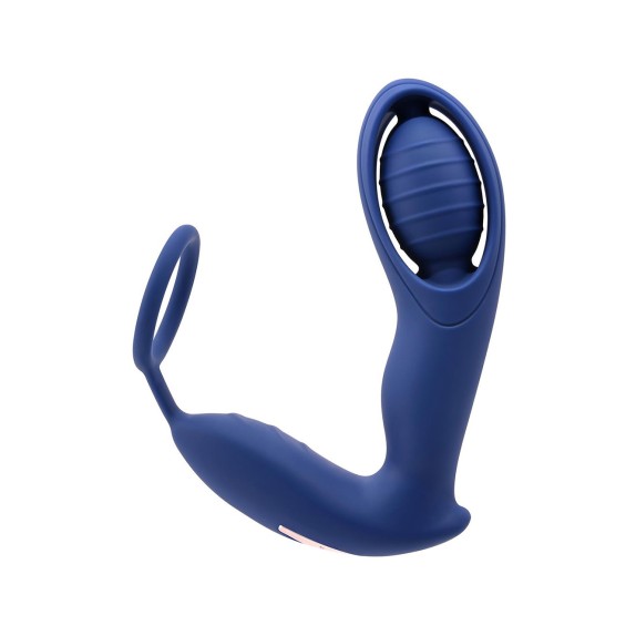 SEX TOY ANALE PROSTATICO CON VIBRAZIONE POTENTE E ANELLO PER I TESTICOLI RICARICABILE