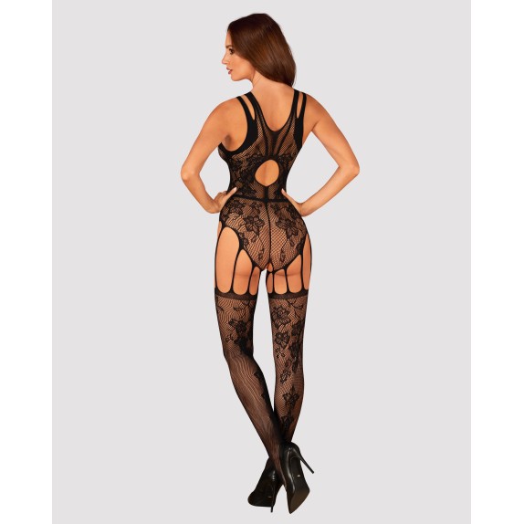copy of BODYSTOCKING APERTO SEXY PER DONNA IN RETE CON RICAMI FLOREALI OBSESSIVE
