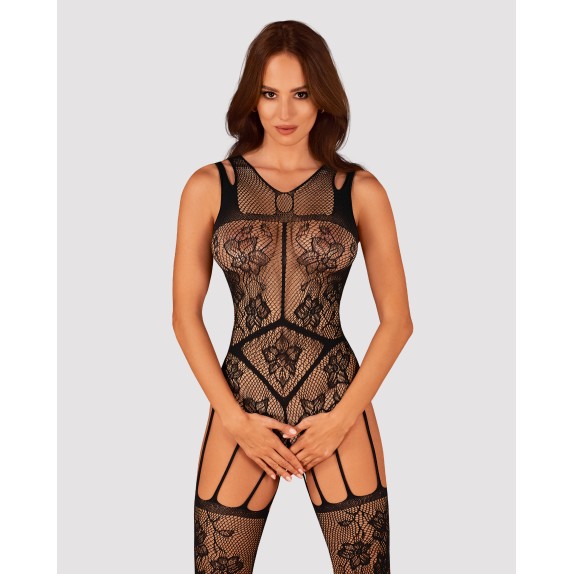 copy of BODYSTOCKING APERTO SEXY PER DONNA IN RETE CON RICAMI FLOREALI OBSESSIVE