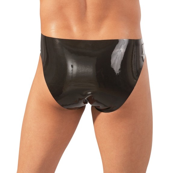 SLIP SEXY ESALTAFALLO NERO IN LATEX