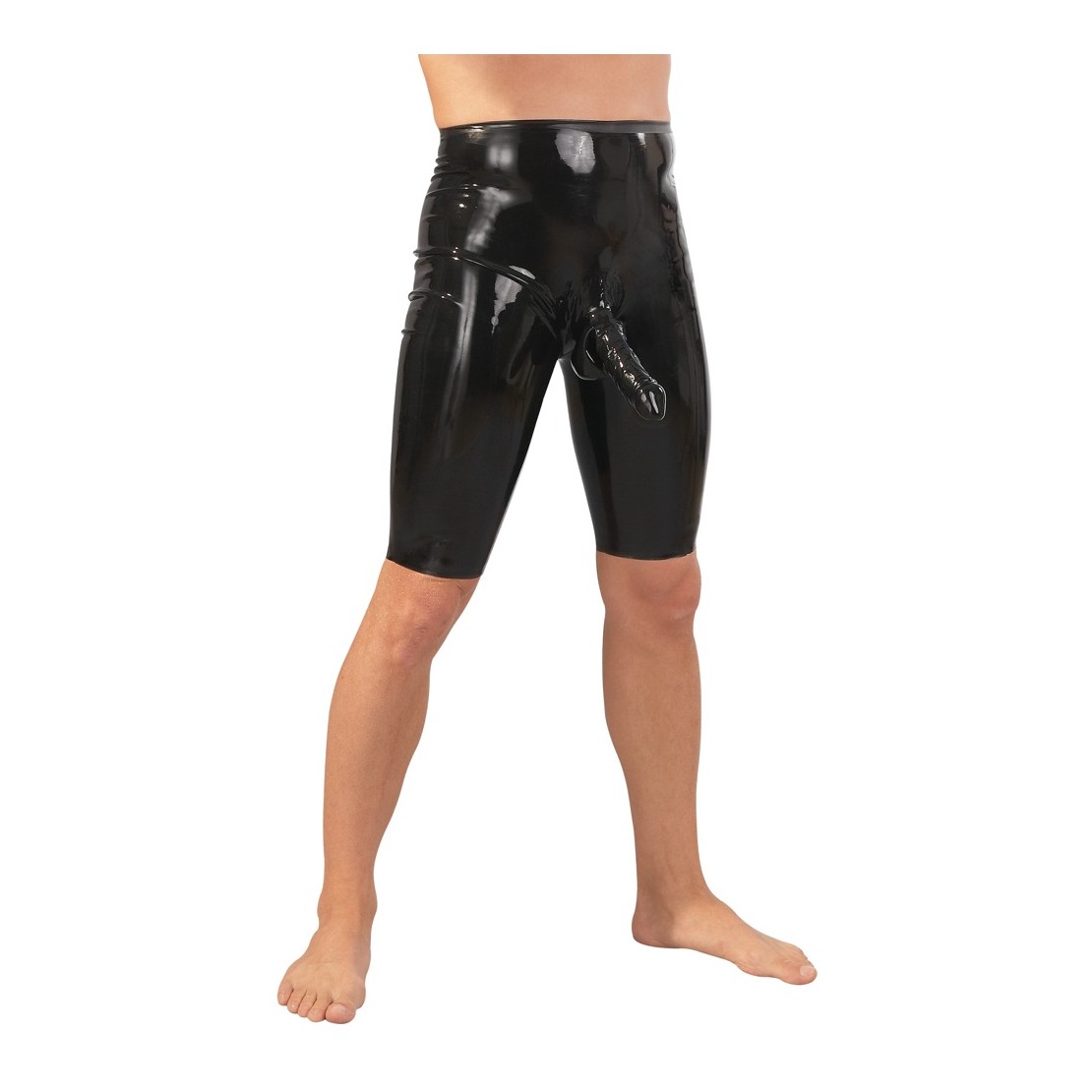 PANTALONCINI  IN LATEX PER UOMO CON GUAINA PER...