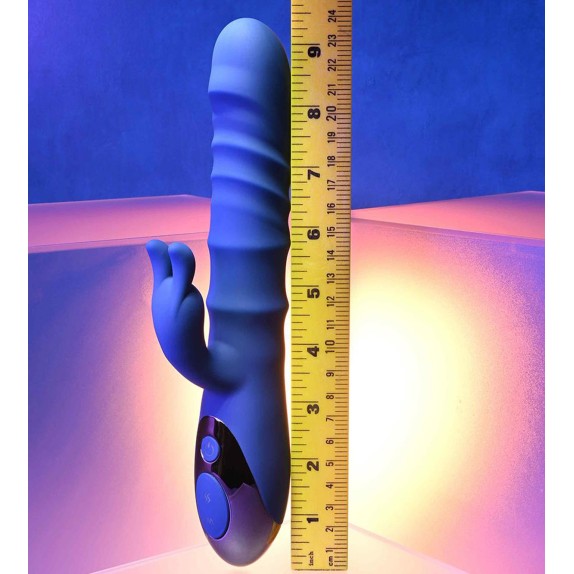 RABBIT SEX TOY DONNA CON STIMOLAZIONE CLITORIDE E MOVIMENTO A SPINTA SU E GIU' THE RINGER