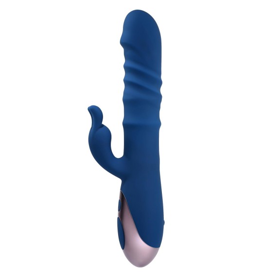 RABBIT SEX TOY DONNA CON STIMOLAZIONE CLITORIDE E MOVIMENTO A SPINTA SU E GIU' THE RINGER