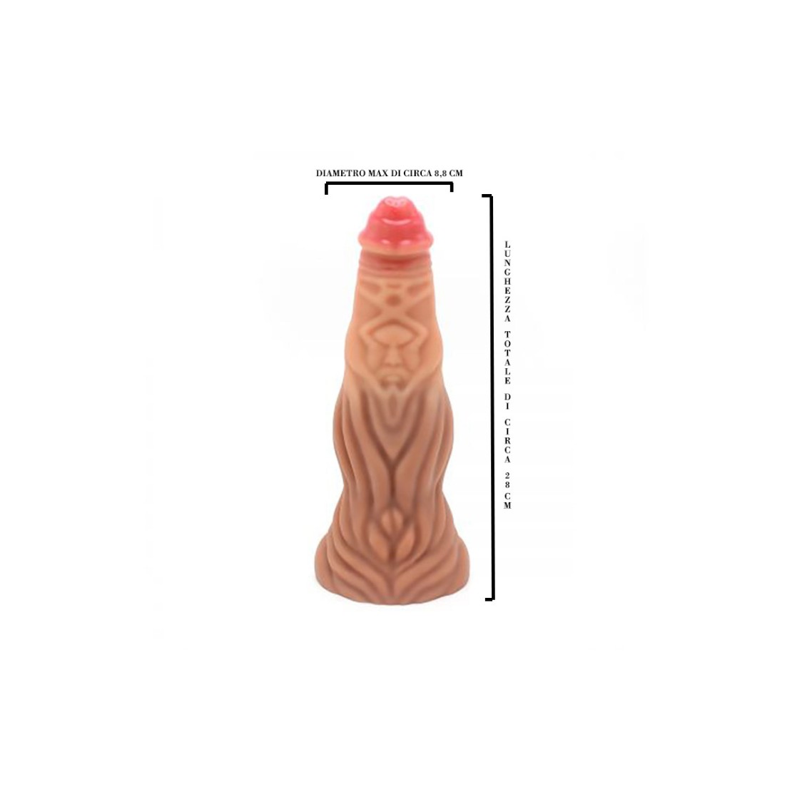 DILDO IN SILICONE DI GRANDI DIMENSIONI CON...