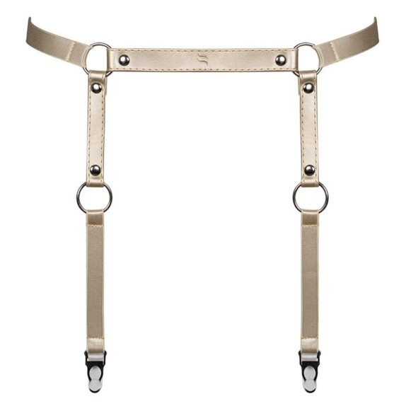 copy of REGGICALZE SEXY PER DONNA COLOR ORO HARNESS A764