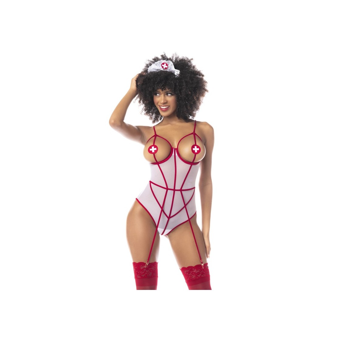 COSTUME TRAVESTIMENTO SEXY DA INFERMIERA PER...