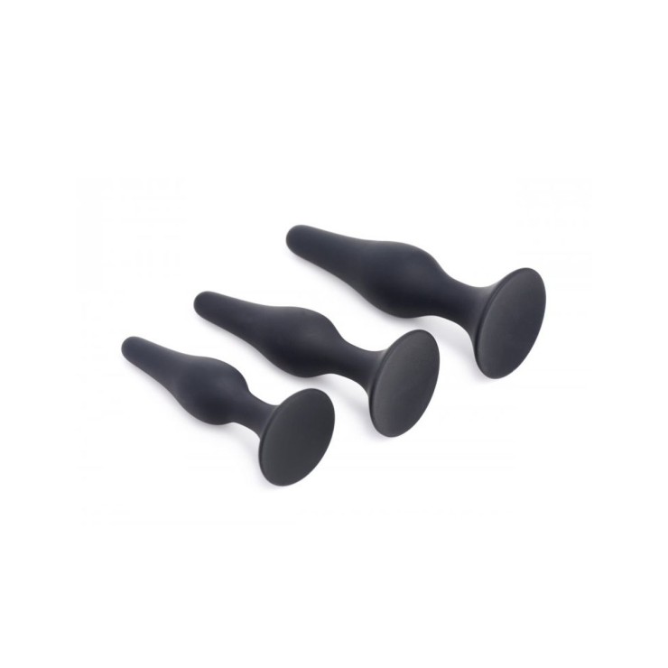copy of KIT TRE PLUG ANALI IN SILICONE CON VENTOSA SEX... 2