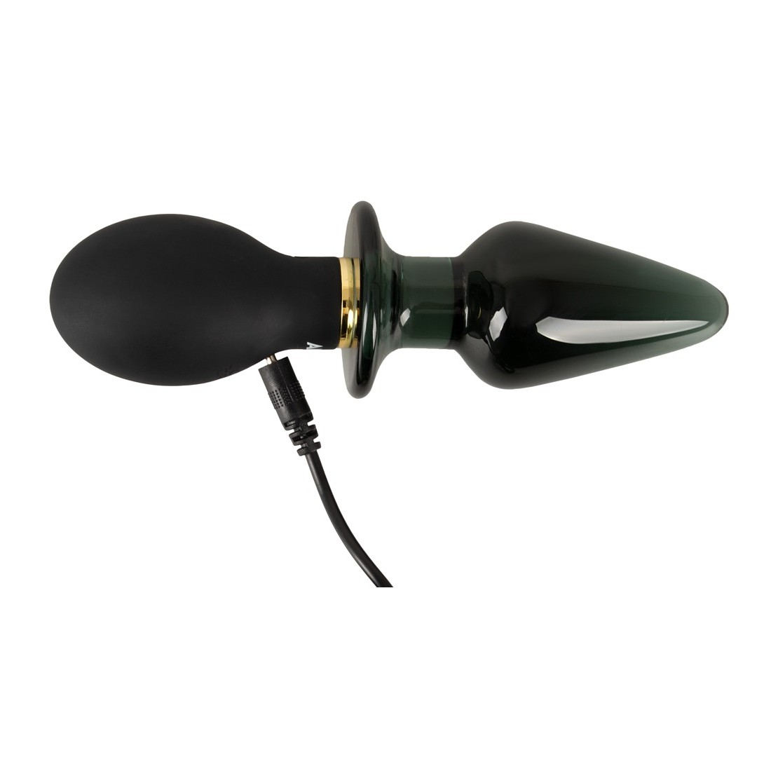 DOPPIO PLUG ANALE SEX TOY IN VETRO E SILICONE...