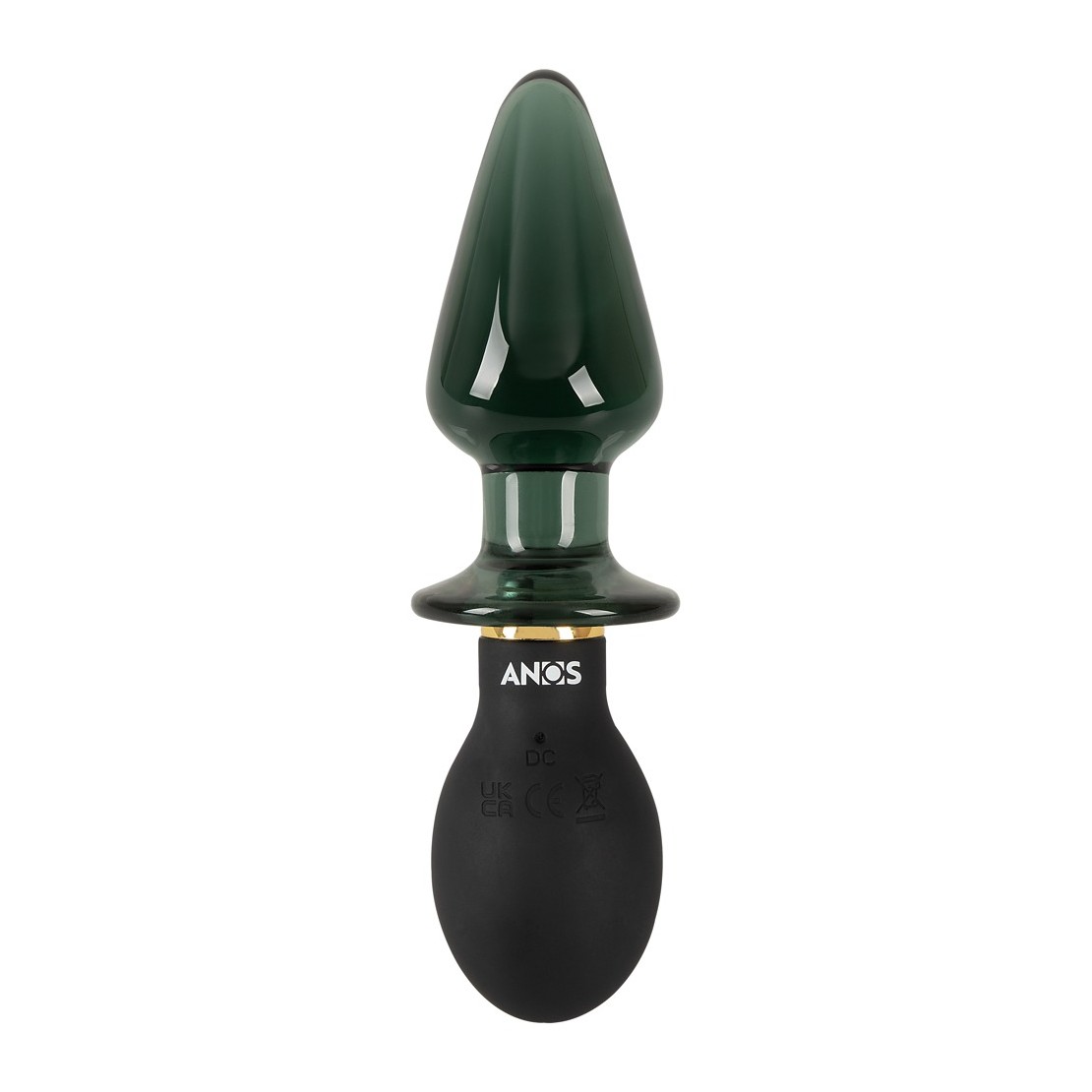 DOPPIO PLUG ANALE SEX TOY IN VETRO E SILICONE...
