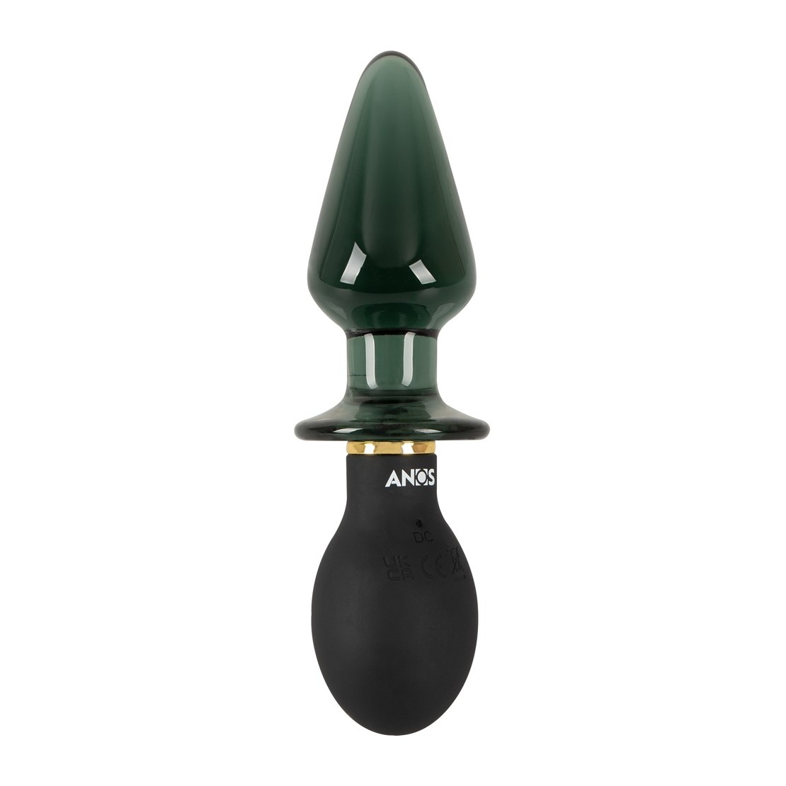 DOPPIO PLUG ANALE SEX TOY IN VETRO E SILICONE...