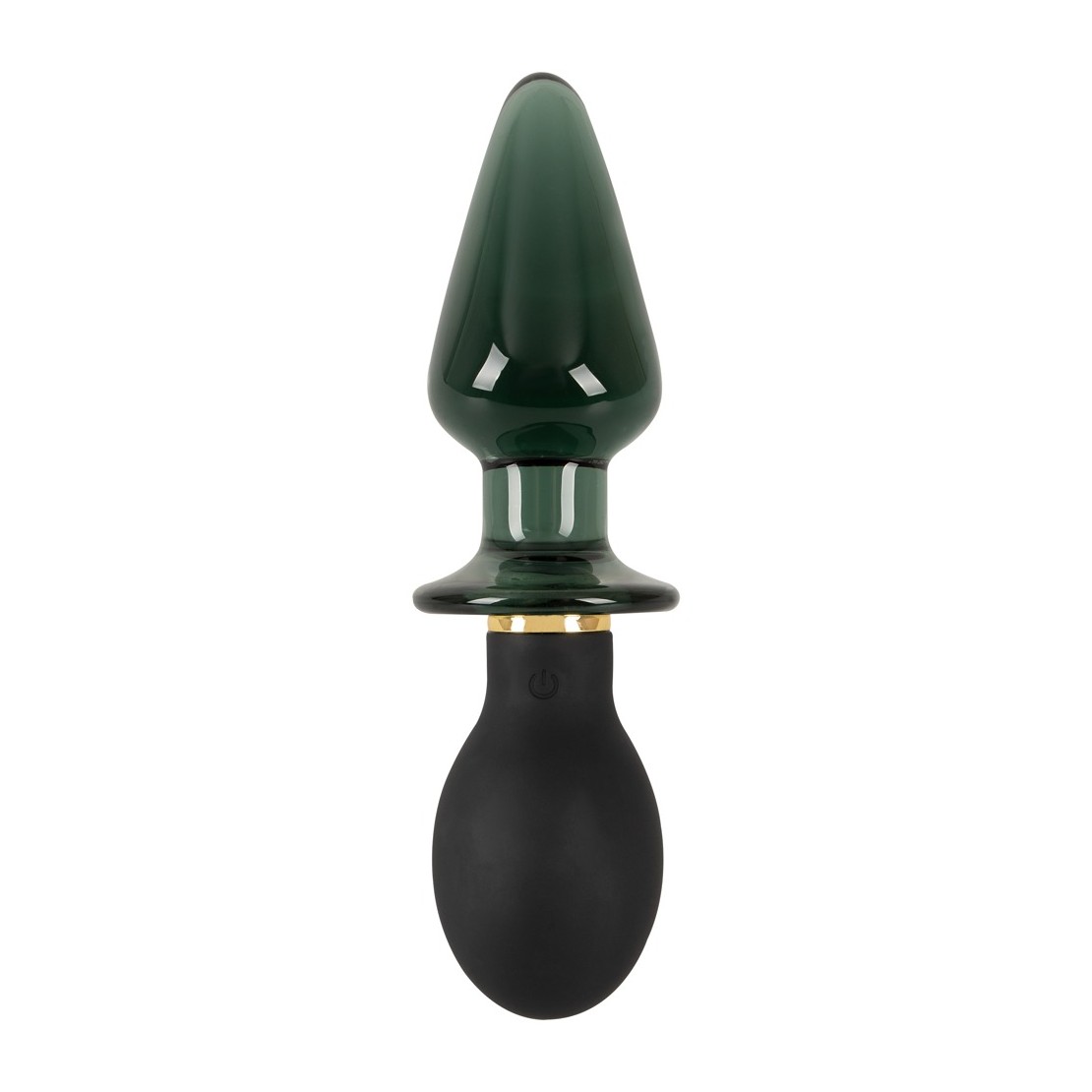 DOPPIO PLUG ANALE SEX TOY IN VETRO E SILICONE...