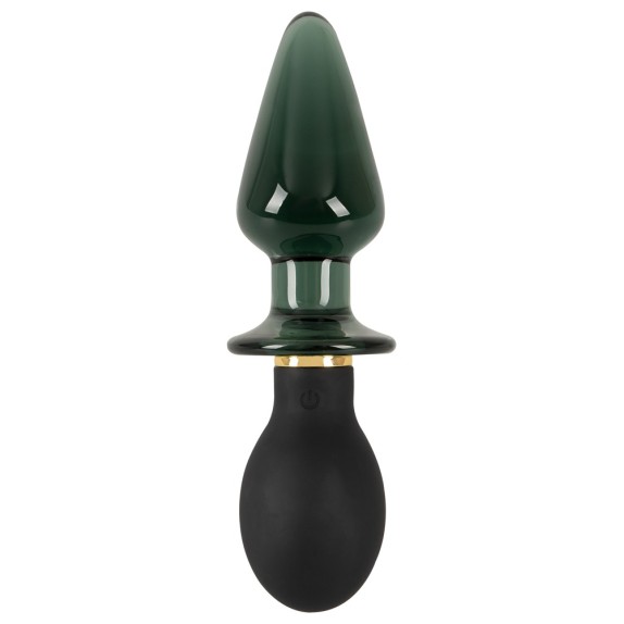 copy of DOPPIO PLUG ANALE IN VETRO E SILICONE VIBRANTE RICARICABILE ANOS