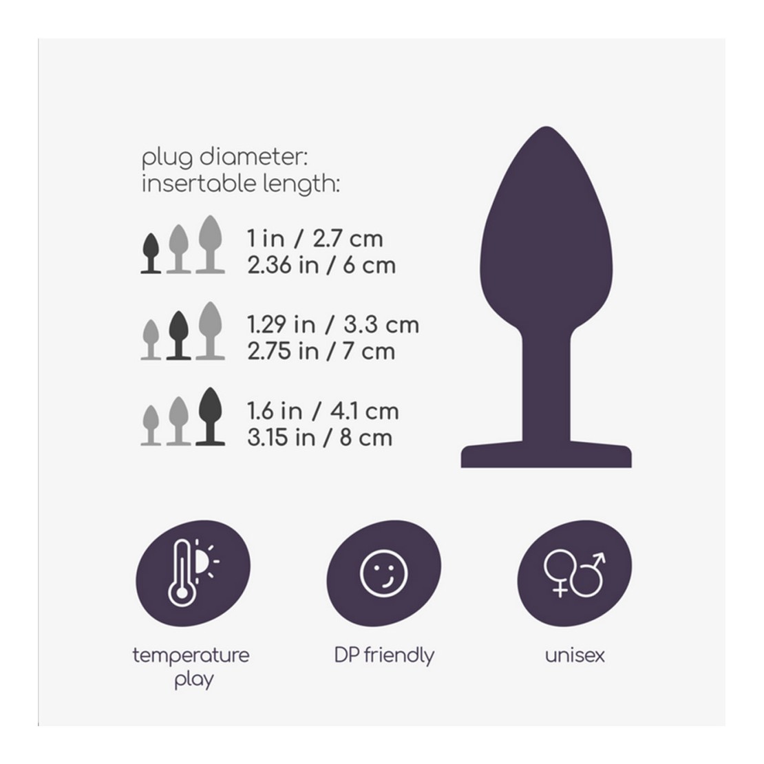 SET 3 PEZZI PLUG ANALI VARIE DIMENSIONI IN...