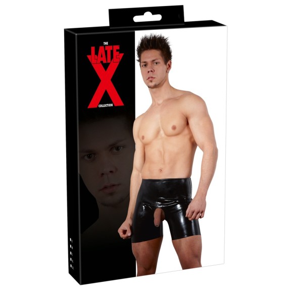 BOXER IN LATEX SEXY DA UOMO CON APERTURA VARIE TAGLIE