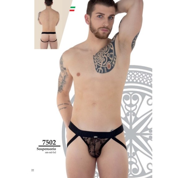 copy of SOSPENSORIO SEXY PER UOMO EFFETTO PUSH UP E TRAMA FLOREALE LINGERIE EROS VENEZIANI