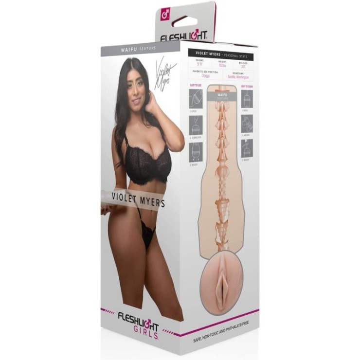 VIOLET MYERS FLESHLIGHT MASTURBATORE VAGINA PER UOMO SEX TOY