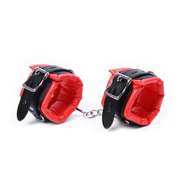 COSTRITTIVO KIT 4 PEZZI BDSM DA SCHIAVO SERVO CON MANETTE MORBIDE COLLARE E VASSOIO IMMOBILIZZATORE KIOTOS