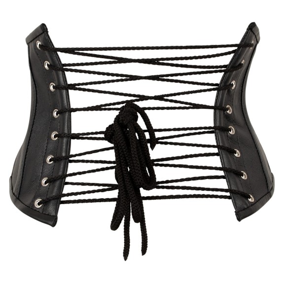 BUSTINO STRINGIVITA SEXY PER DONNA IN PELLE LACCIO REGOLABILE E ZIP ZADO