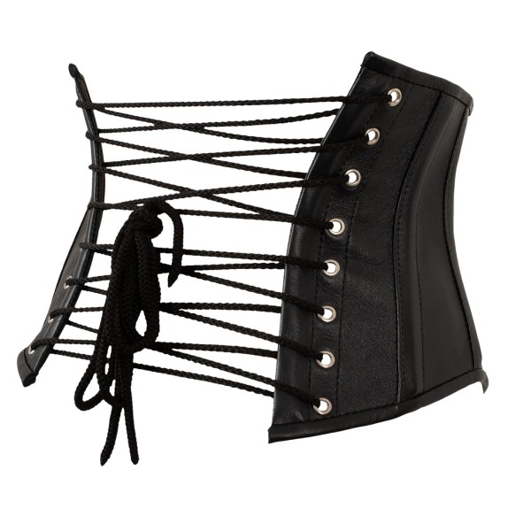 copy of BUSTINO STRINGIVITA SEXY PER DONNA IN PELLE CON INCROCIO REGOLABILE E ZIP ZADO