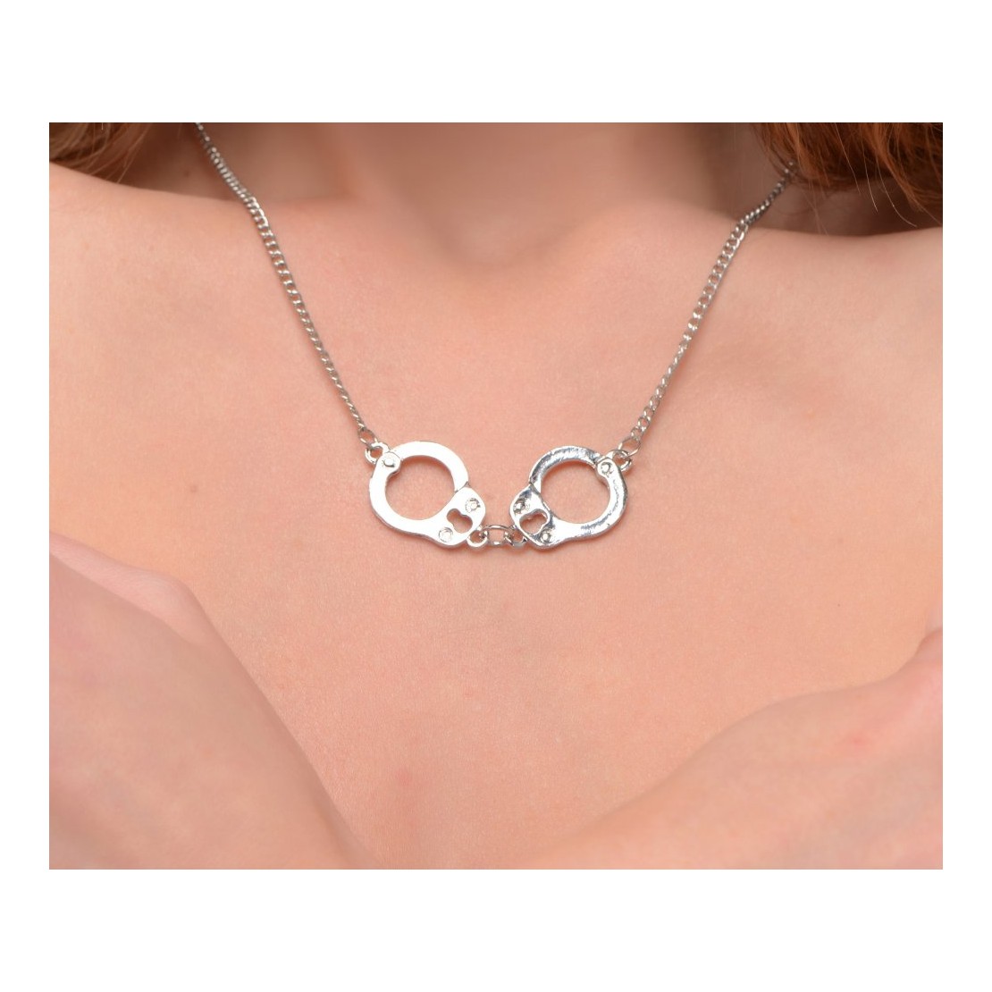 COLLANA CON MANETTE SEXY UNISEX BDSM