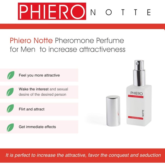 PHIERO NOTTE PROFUMO SEXY AL FEROMONE PER UOMO 30ML