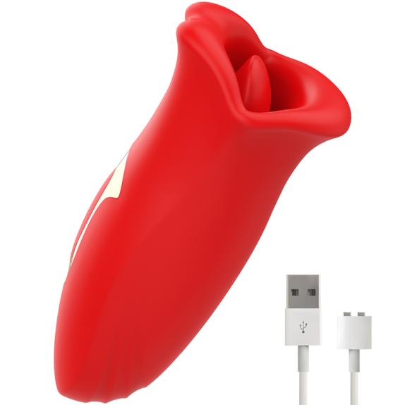 VIBRATORE E STIMOLATORE CLITORIDEO CON BOCCA VIBRANTE E CON MOVIMENTO MIA SICILIA