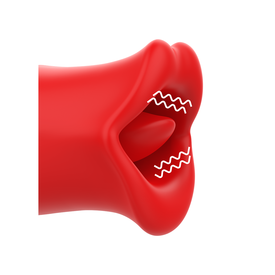 VIBRATORE E STIMOLATORE CLITORIDEO CON BOCCA...