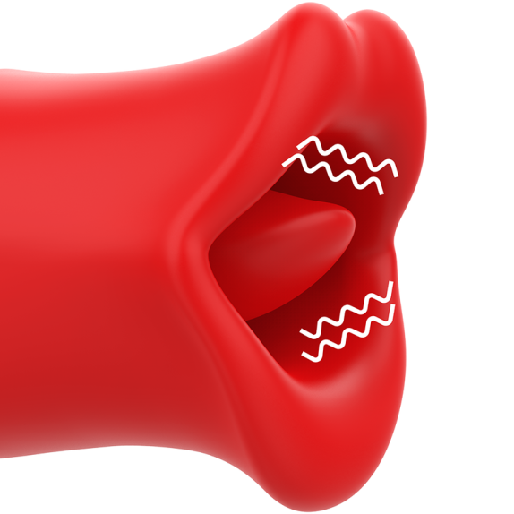 VIBRATORE E STIMOLATORE CLITORIDEO CON BOCCA VIBRANTE E CON MOVIMENTO MIA SICILIA