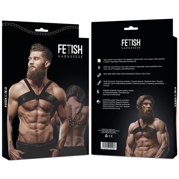 HARNESS SEXY DA UOMO IN PELLE VEGANA REGOLABILE FETISH