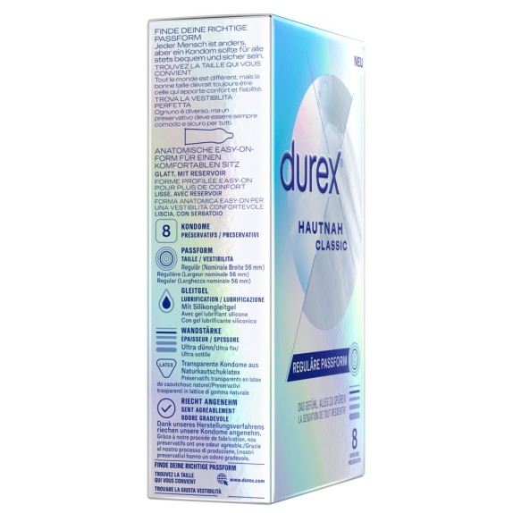 PROFILATTICO TRASPARENTE ULTRA SOTTILE 8 PEZZI DUREX
