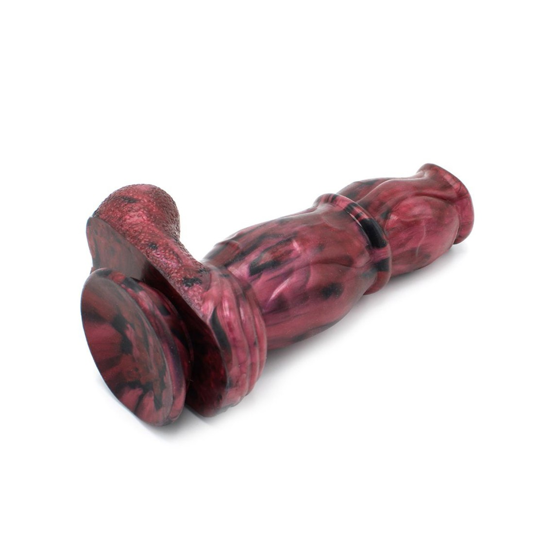 DILDO COLORATO CON TESTICOLI VENTOSA E RILIEVI...