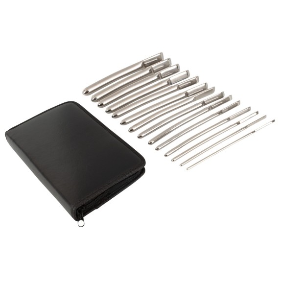KIT 14 SONDE URETRALI SET DILATATORI ACCIAIO INOSSIDABILE VARIE DIMENSIONI