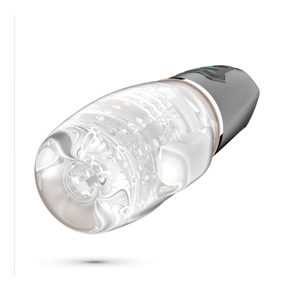 MASTURBATORE SEX TOY PER UOMO CON VIBRAZIONE E ASPIRAZIONE RICARICABILE USB QUASAR