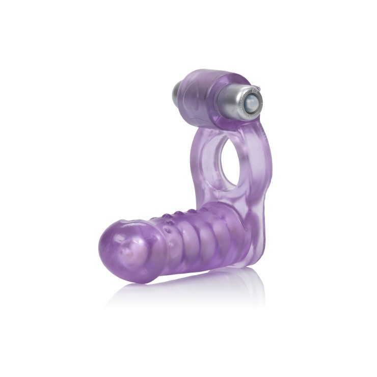 ANELLO SEXY VIBRANTE CON DILDO ANALE DOUBLE DIVER 2