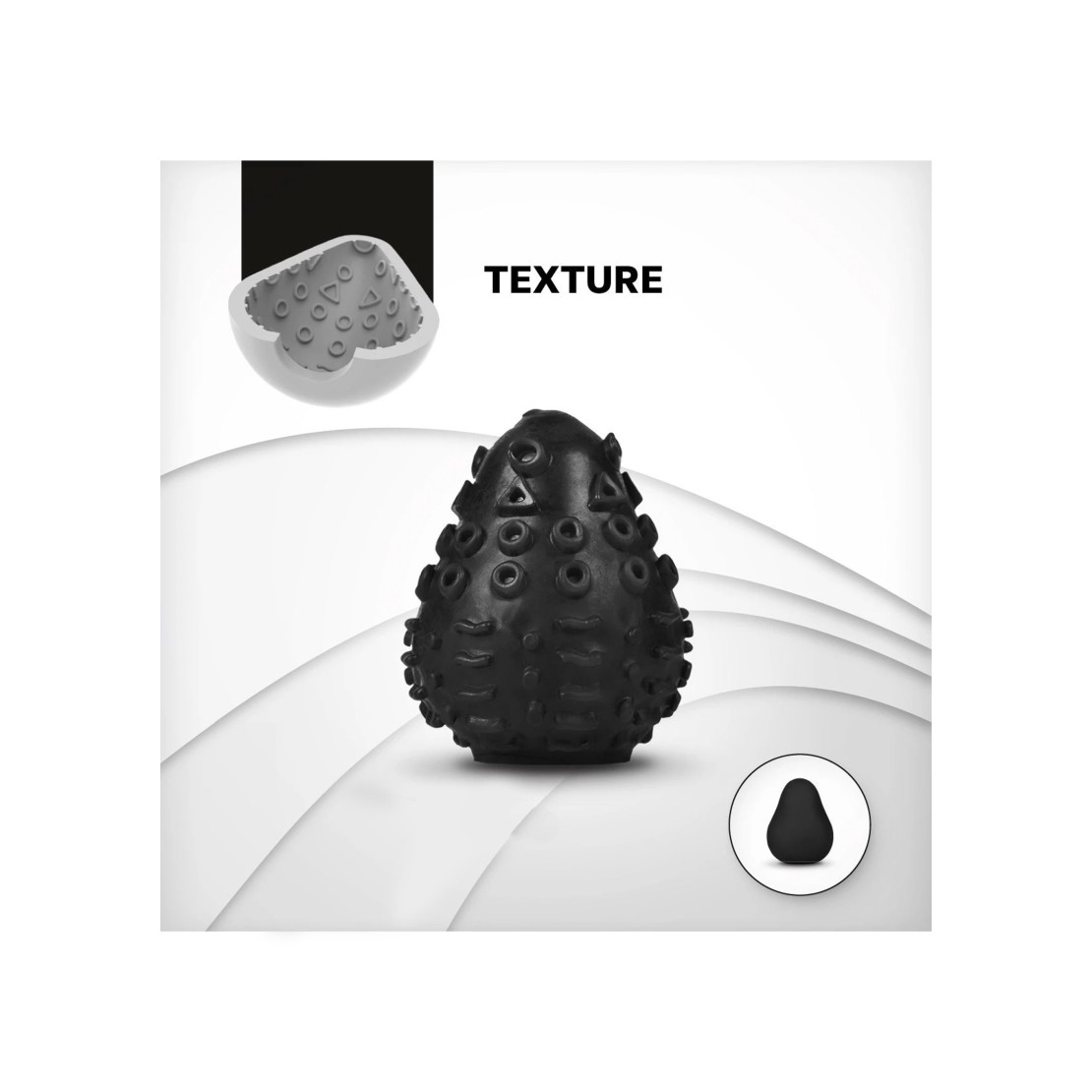 OVETTO MASTURBATORE SEX TOY PER UOMO CON VARI...