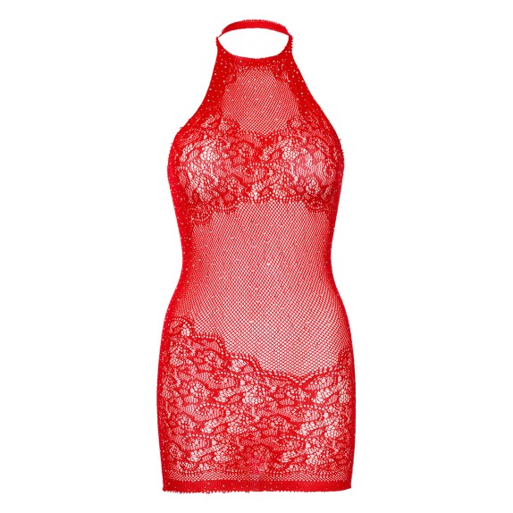 MINI ABITO SEXY PER DONNA VARI COLORI CON STRASS BRILLANTI SENZA MANICHE CON COLLARINO