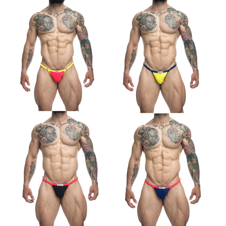 COSTUME MARE SEXY PER UOMO TANGA COLORATO REGOLABILE...