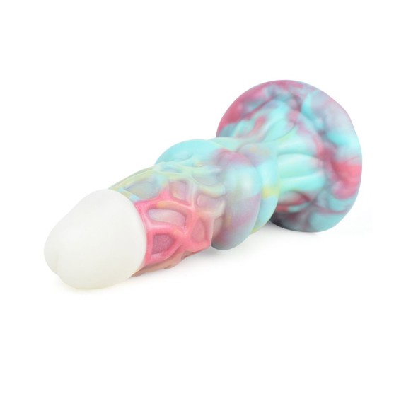 copy of DILDO CHE SI ILLUMINA AL BUIO FALLO MORBIDO ED ELASTICO CON RILIEVI E VENTOSA