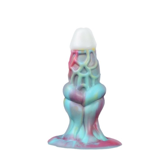 copy of DILDO CHE SI ILLUMINA AL BUIO FALLO MORBIDO ED ELASTICO CON RILIEVI E VENTOSA